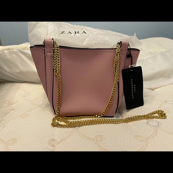 Zara Handbags - Crossbody Bags Purse Small with gold Chain Purse for Women blush pink color